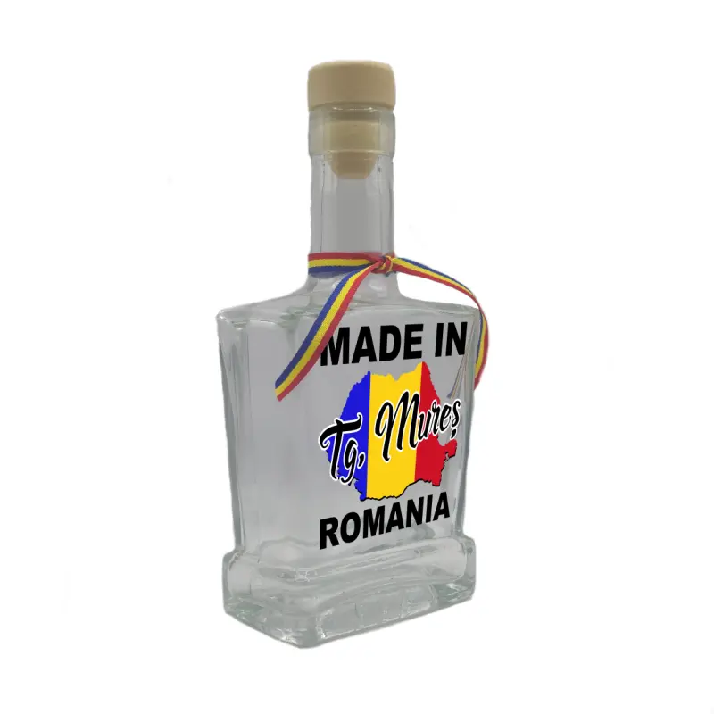 Made in tg mures romania, sticla cu mesaj plata, 250 ml, model divgs179 06 12